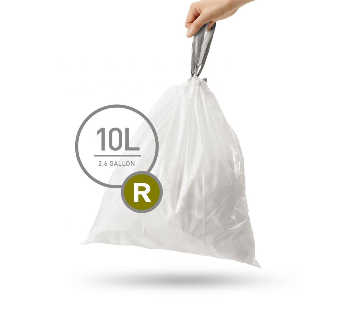 simplehuman Müllbeutel – 10 l, Weiss