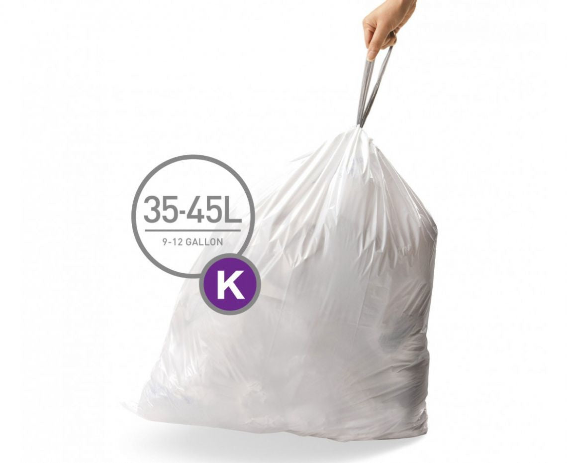 simplehuman Müllbeutel – 35 l, Weiss
