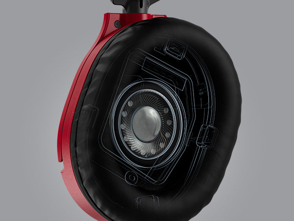 Turtle Beach EarForce Recon 70N – Gaming-Headset – 3,5 mm Klinke, wegklappbares Mikrofon – Rot