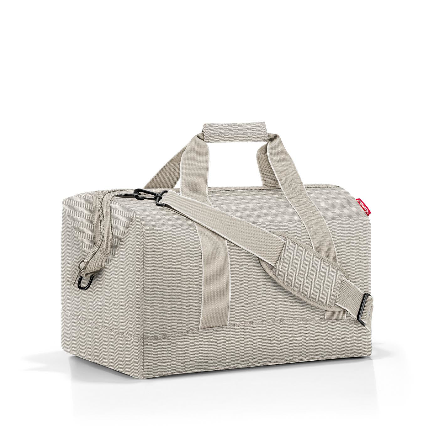 Reisenthel Umhängetasche Allrounder L – 30 l, Polyester, Herringbone Sand, 52 × 29 × 39.5 cm