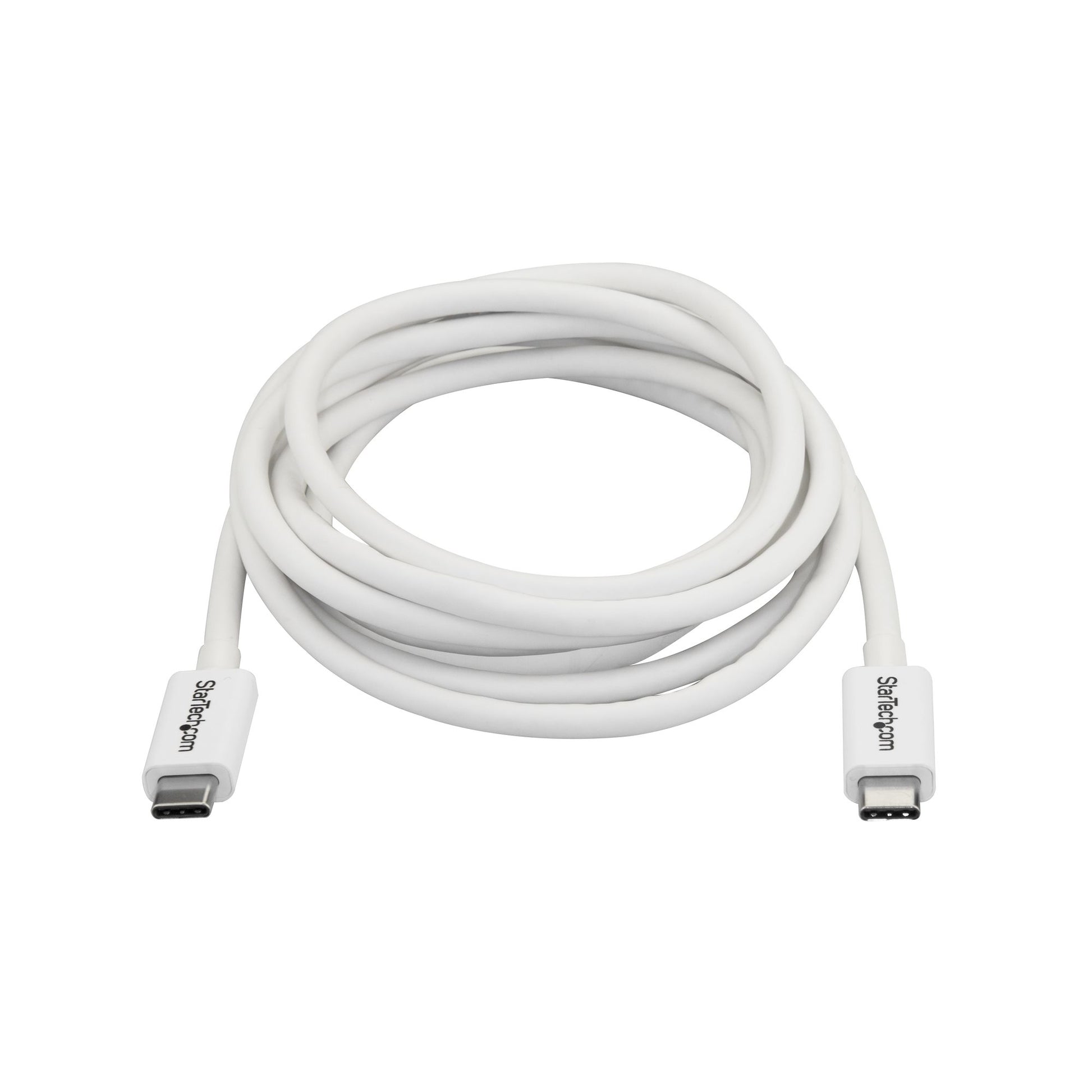 StarTech.com USB-C-zu-USB-C Thunderbolt 3 Kabel – 2 m, weiss