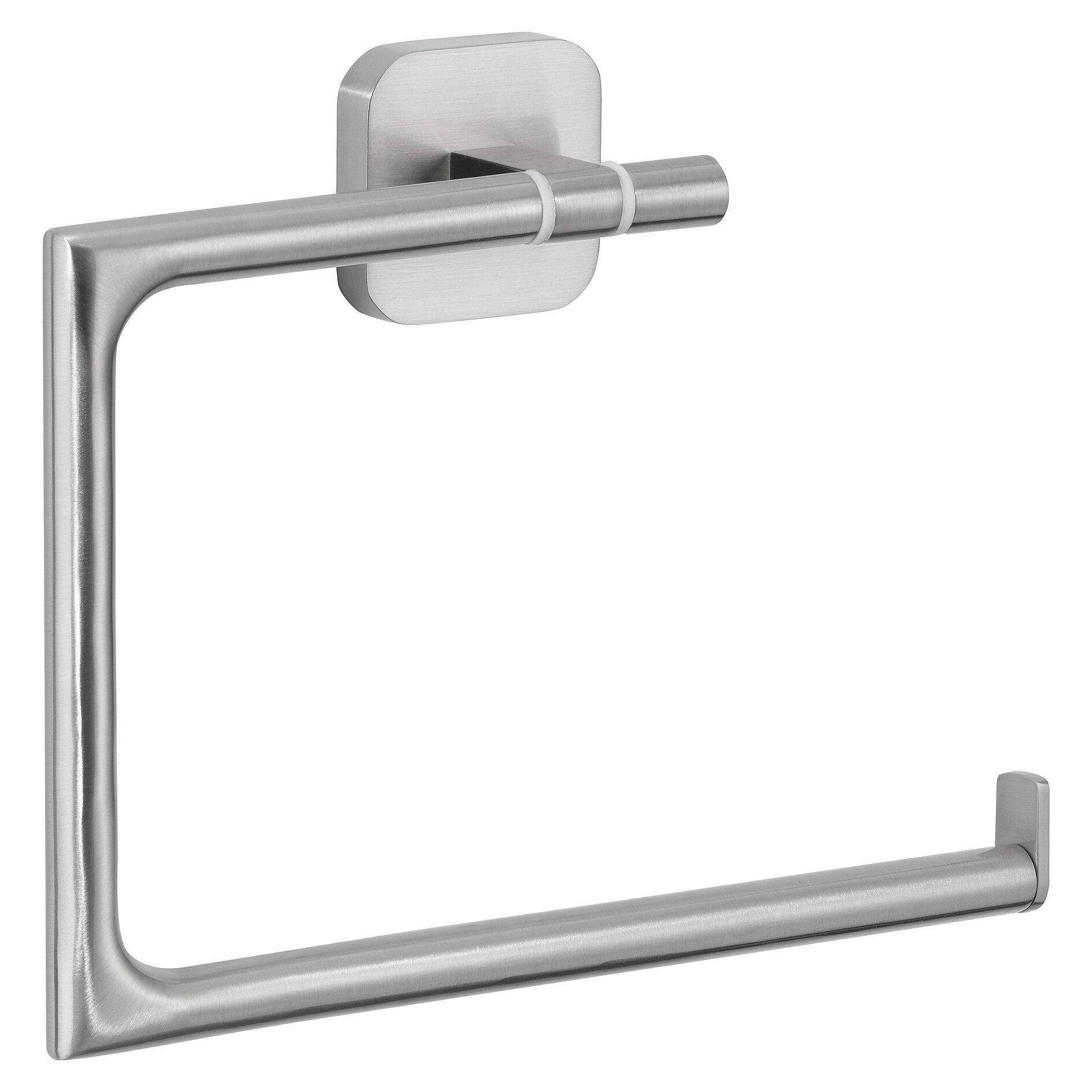 TESA Handtuchring – Klebemontage – 18,5 × 4,5 cm – Silber – Metall