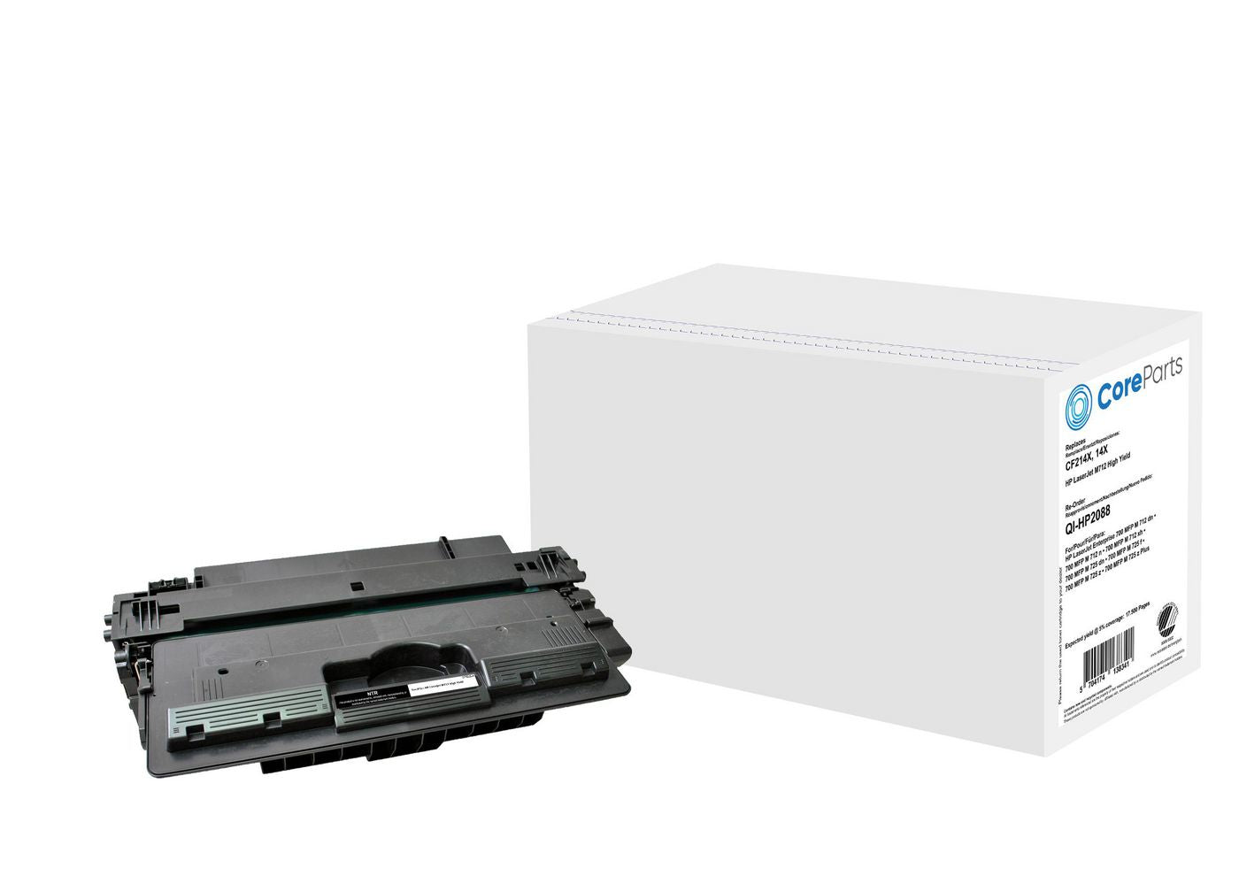 CoreParts CF214X Schwarzer Toner – Kompatibel – 17'500 Seiten – für HP LaserJet M712 (14X)