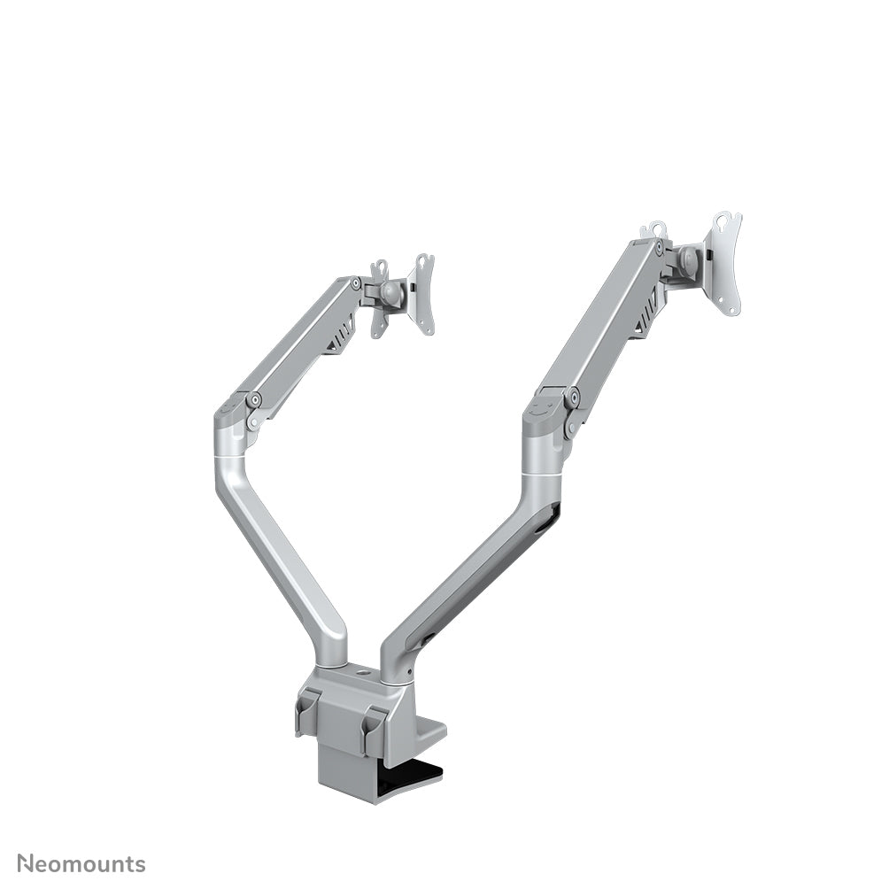 Neomounts Monitorarm, Tischklemme, Tischdurchführung, bis 32", Silber