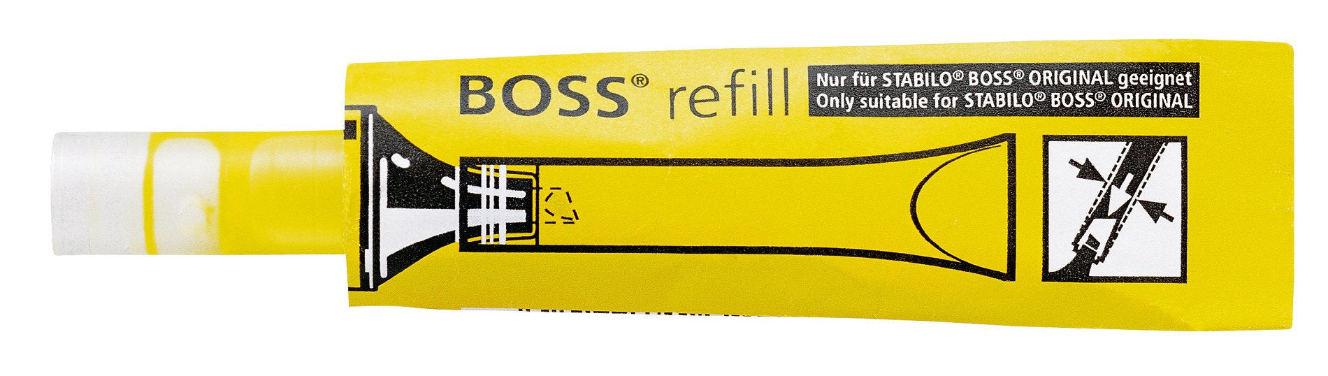 STABILO Textmarker-Nachfüllung BOSS – Gelb, 2–5 mm