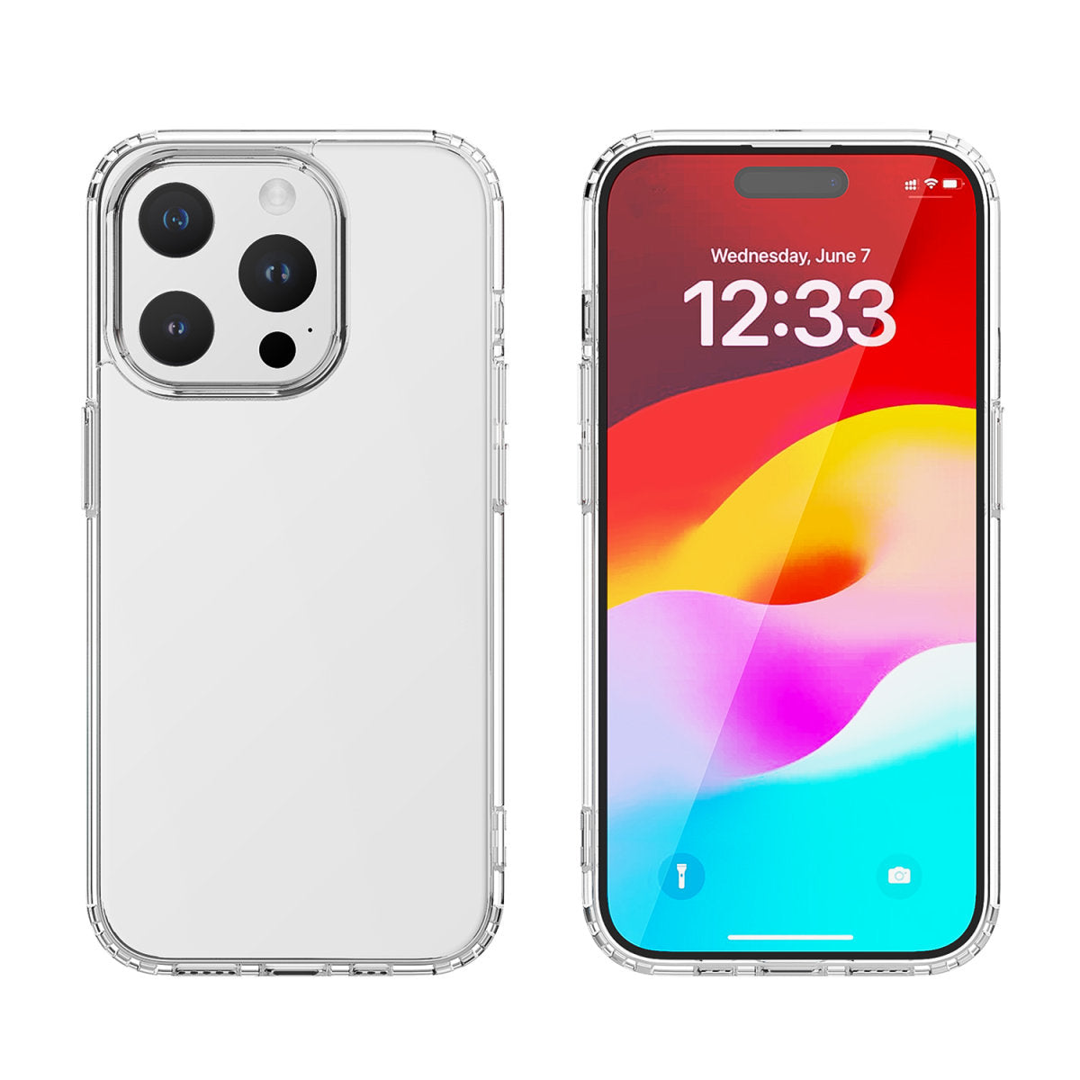 4smarts 360° Protection Set Folio – für Apple iPhone 15 Plus, MagSafe, PC+TPU, Transparent, mit Displayschutz