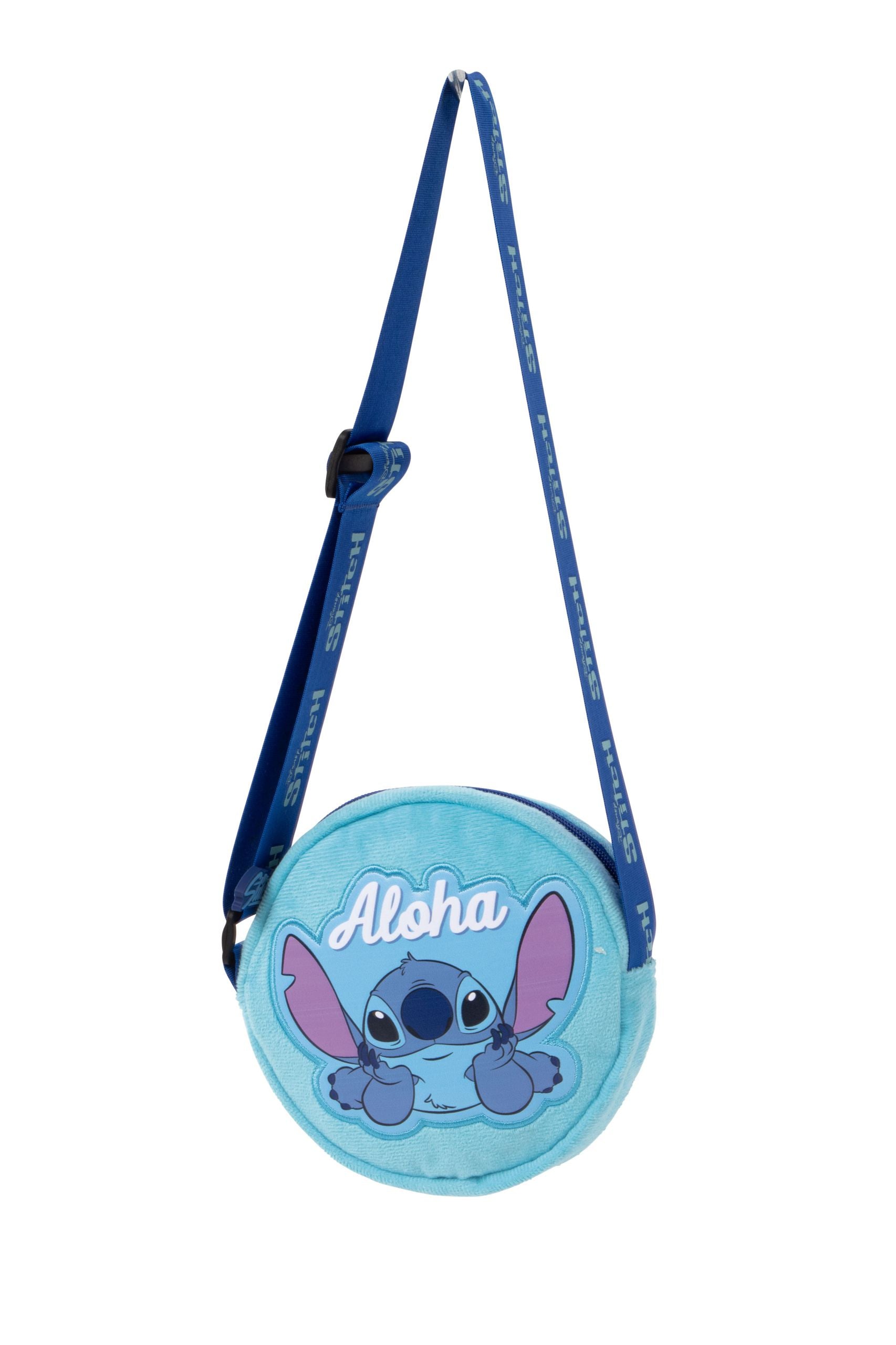 Arditex WD16681 – Umhängetasche, Polyester, Blau, Motiv Lilo & Stitch, 16 × 16 × 16 cm