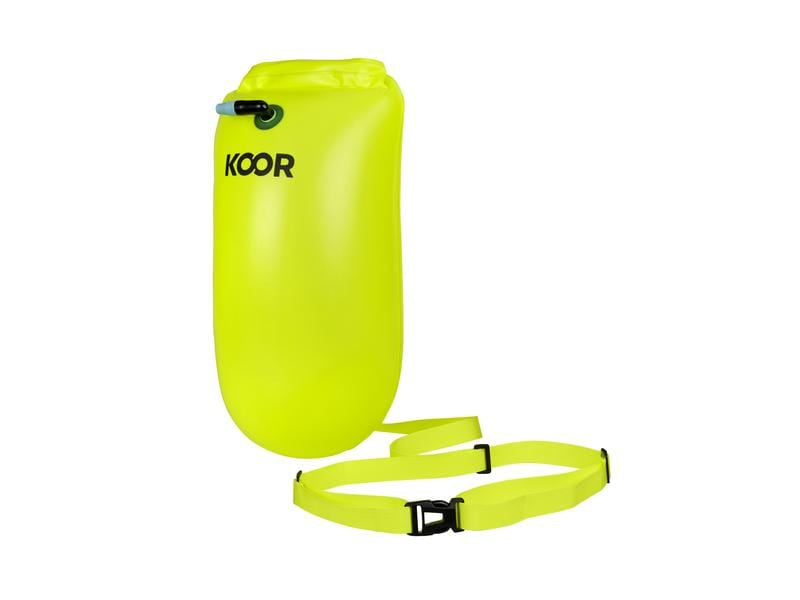 KOOR Schwimmboje – wasserfest – 15 l, Ø 280 mm, H 610 mm – gelb – PVC