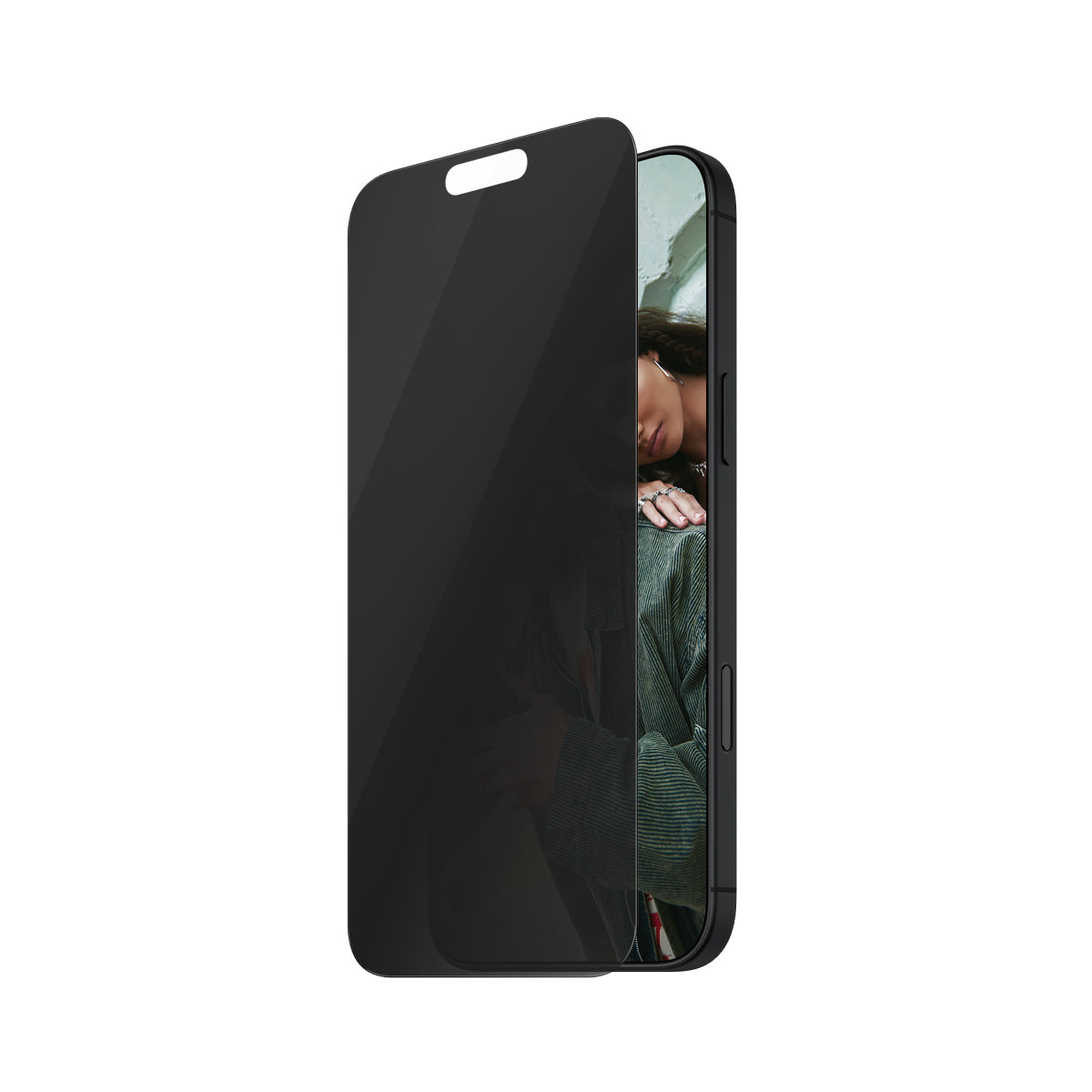 PanzerGlass SAFE. – Privacy-Filter (Panzerglas), Ultra-Wide Fit – für iPhone 16 Pro – mit Applikator