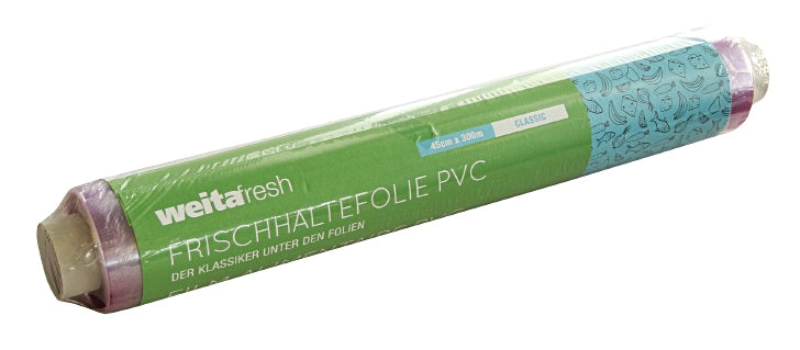 Weita Frischhaltefolie 45 cm × 300 m, Polyvinylchlorid (PVC), transparent