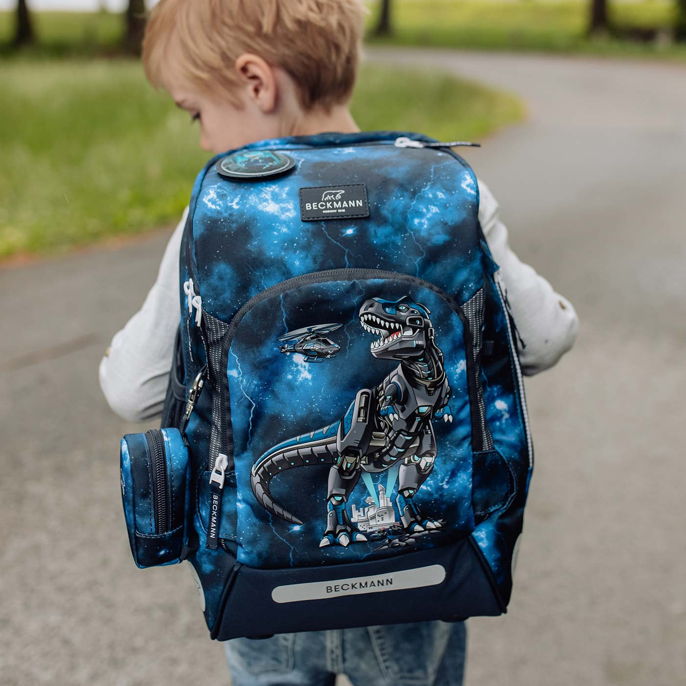 Beckmann Schulrucksack-Set – 6-teilig – Tech Rex