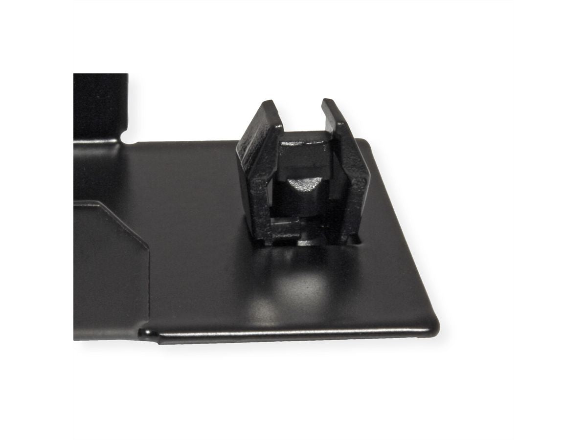 VALUE 19" Blindblende, 1 HE, Snap-In, werkzeuglos, Schwarz