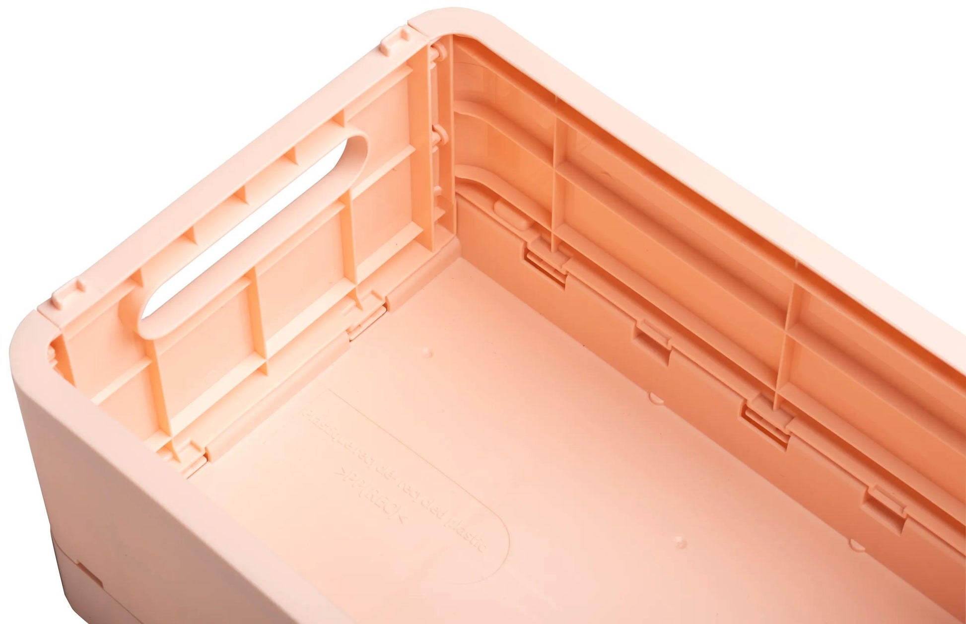 Exacompta Aufbewahrungsbox B 276 × H 120 × T 188 mm – für A5+, mit Tragegriff, stapelbar, Nude, PP