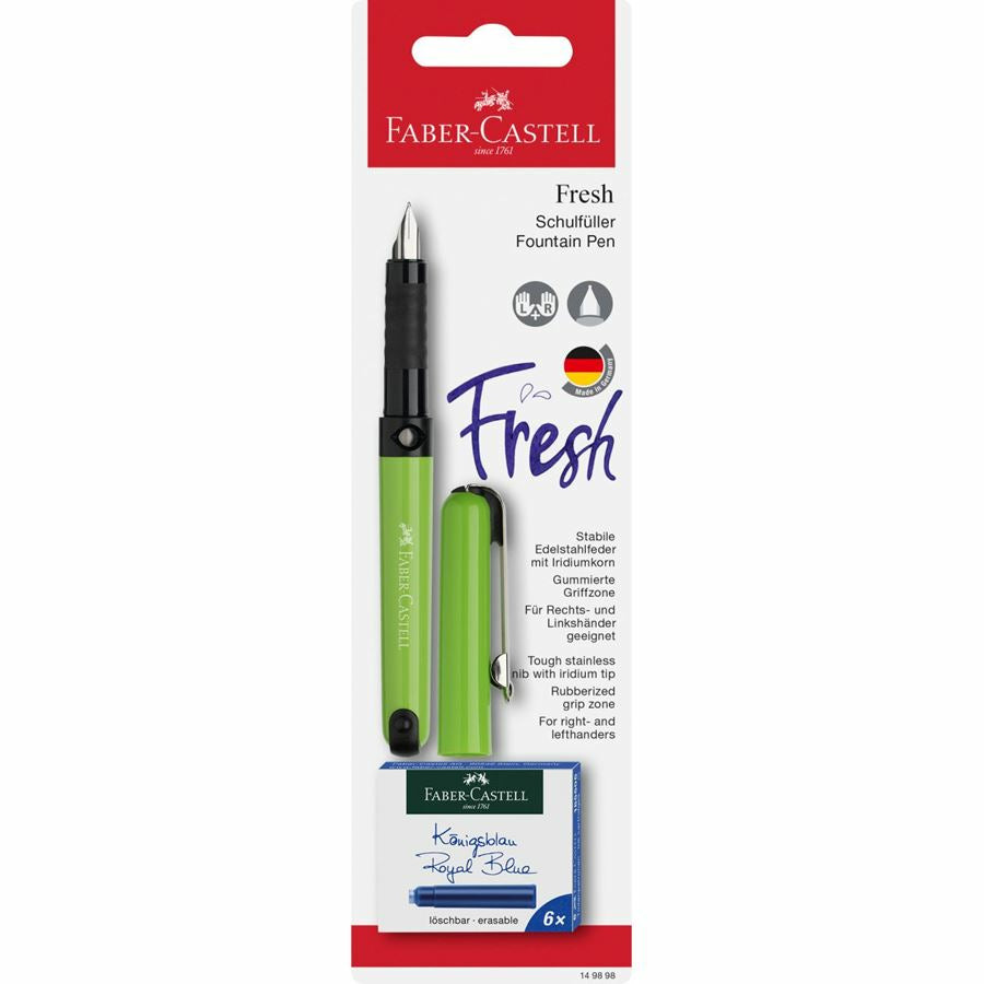 Faber-Castell 149898 – Füllfederhalter – A – farbig sortiert – Edelstahl