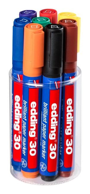 Edding Paper Marker – sortiert, 8er