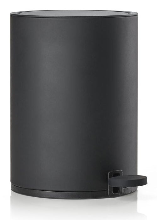 Zone Denmark Papierkorb – 3 l – Stahl, Schwarz – Ø 181 × H 263 mm