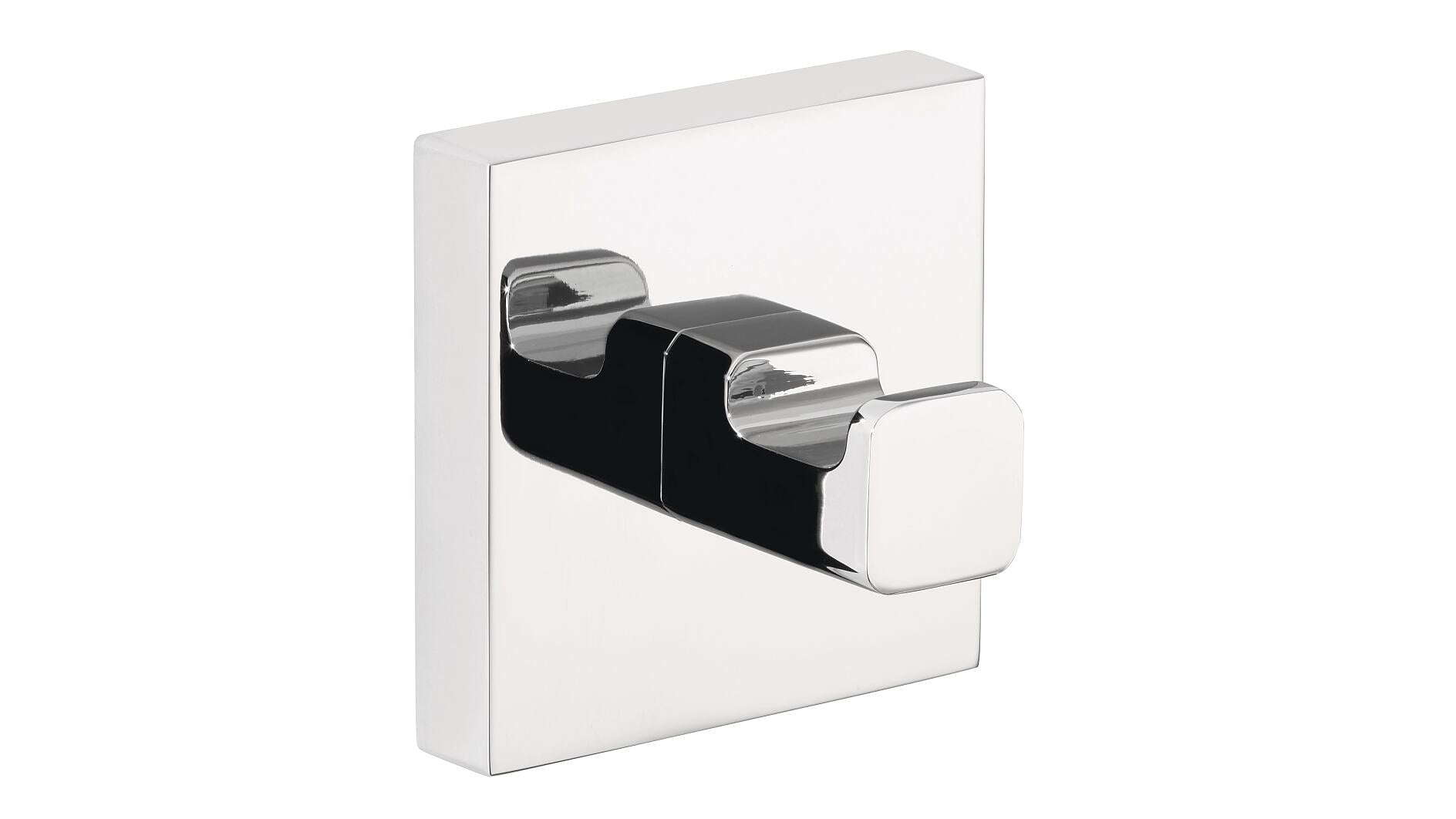 TESA Haken DELUXXE – Metall, Chrom, 6 kg, Wandmontiert, 5×3,9×5 cm