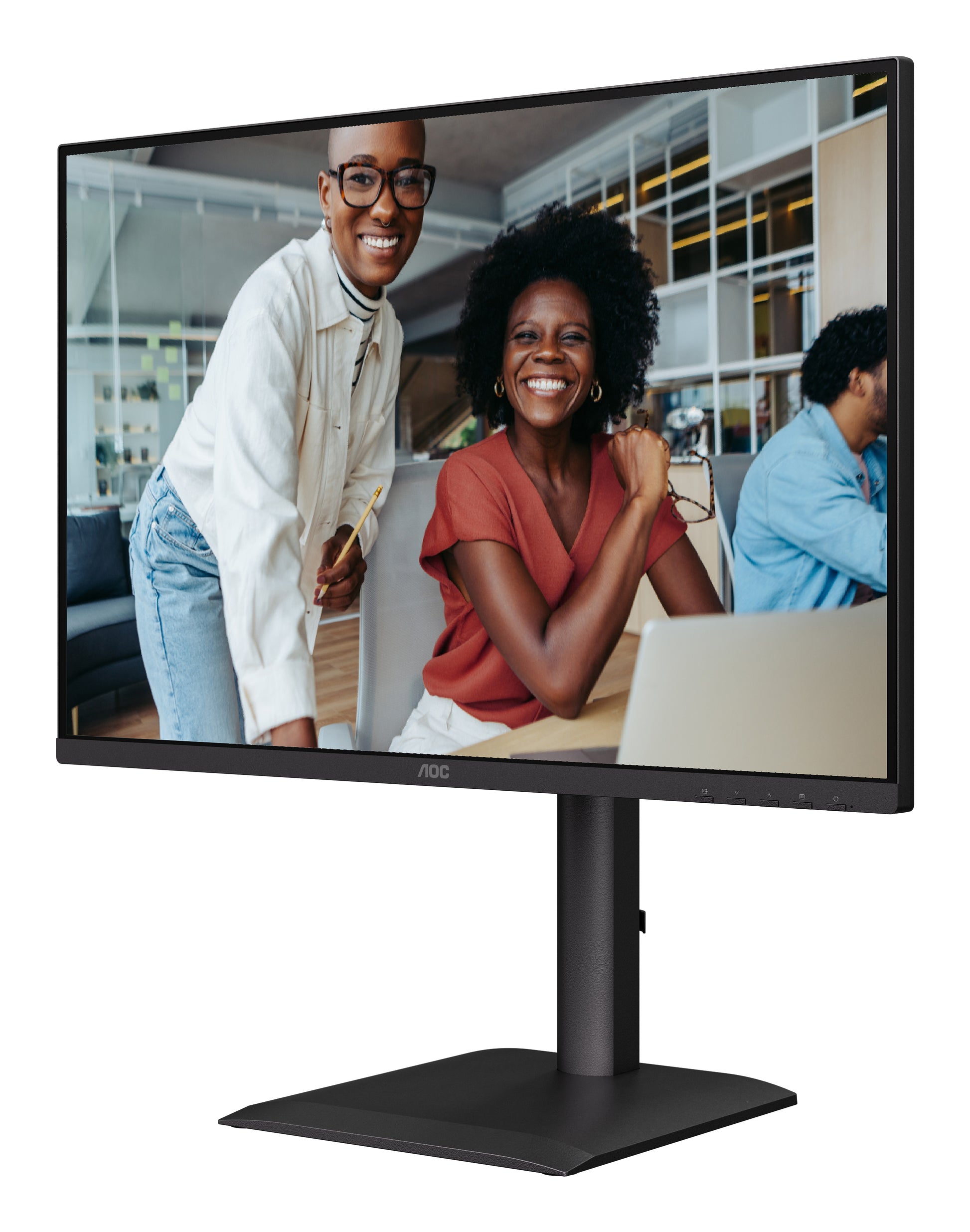 AOC 24X24E4U – Monitor, 24" 1920 × 1200 (WUXGA), IPS, 100 Hz, Lautsprecher, VESA 100 × 100, Schwarz