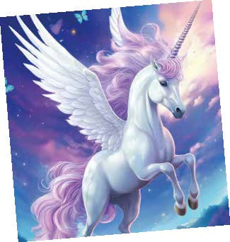 Goldbuch Schultüte ohne Inhalt – Einhorn – 35 cm, rund, Karton, weiss, Klebeband