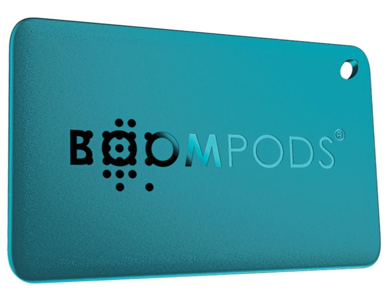 Boompods TACAWI – Bluetooth-Tracker – Wiederaufladbar (USB-C) – für Apple Wo ist? – IPX7 – Blau