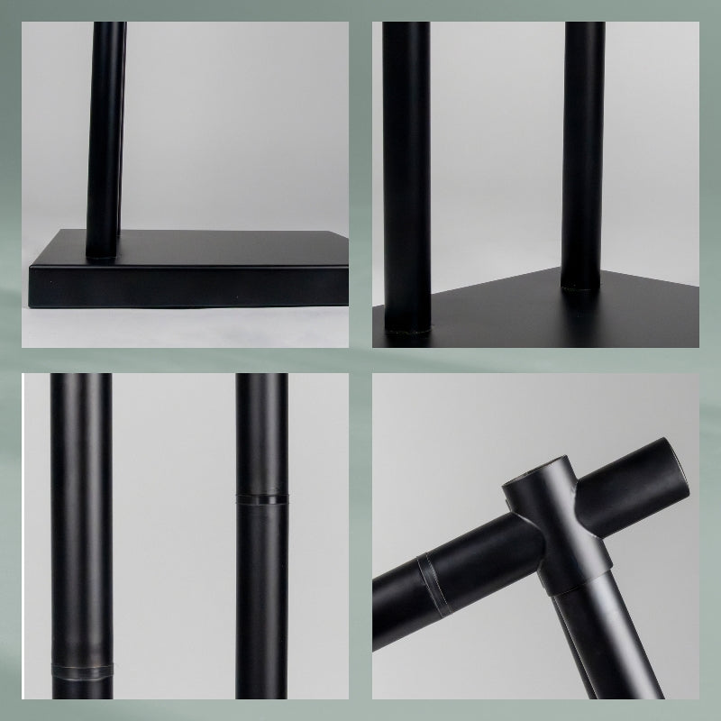 Kela Handtuchständer Devin – 2 Arme, 18×36×79 cm, Metall, matt pulverbeschichtet, Schwarz