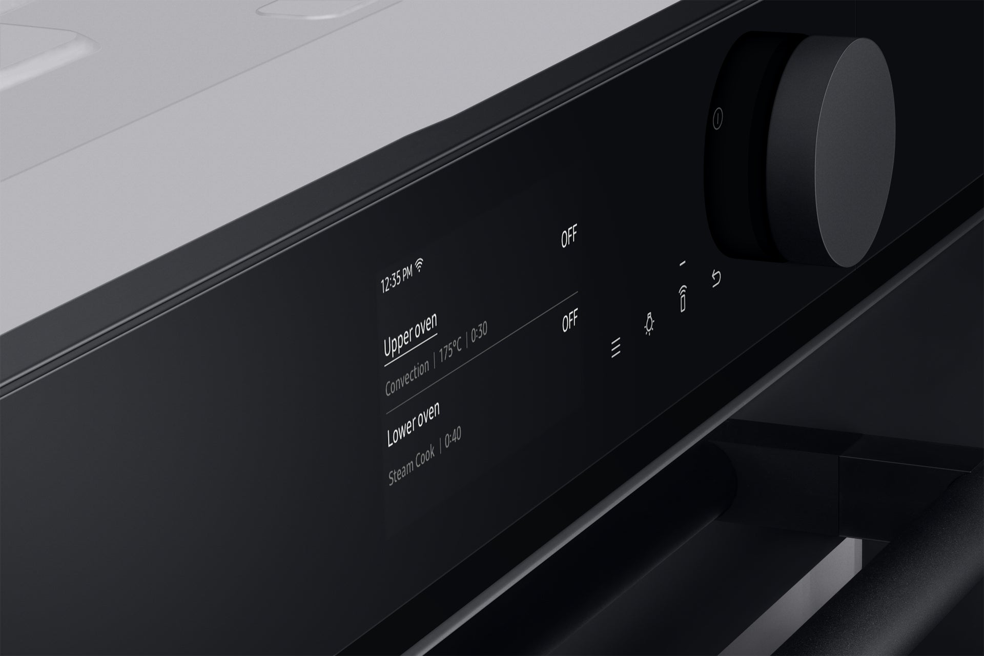 Samsung Einbau-Ofen NV8000 – 75 l, Dual Cook Steam & Pyrolyse – Onyx Schwarz
