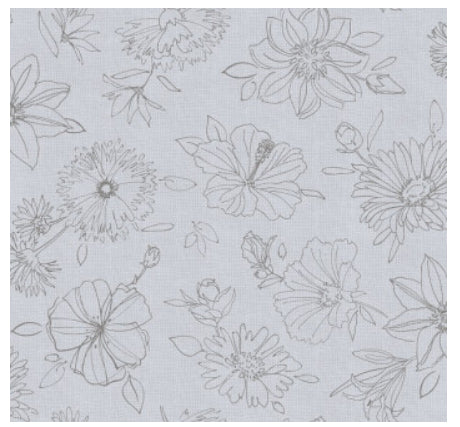 d-c-table Tischdecke – 130×160 cm, Polypropylen, Grau, Blume