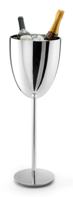 PHILIPPI Champagnerkühler Monaco – Ø 25 × 72 cm, Edelstahl, doppelwandig