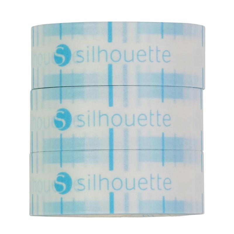Silhouette Malerband, weiss – 15 mm × 6 m, innen, 3 Rollen