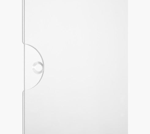Exacompta Wandsichttasche – für A4 – 1 Fach – Wandmontage (Löcher, Klebestreifen) – transparent