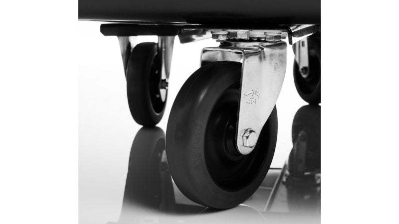 Rubbermaid Cube Truck Transportwagen 0,4 m³ – 4 Rollen, 226,8 kg Traglast, schwarz, B 1121 × H 826 × T 787 mm