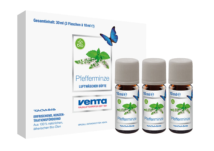 Venta Bio Pfefferminze – Duftöl, 3 × 10 ml
