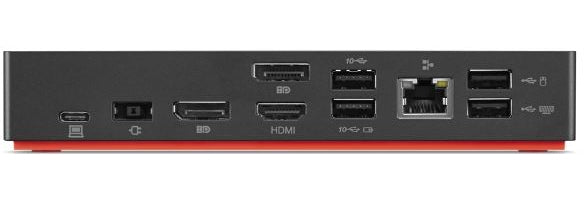 Lenovo 40AS0090SA Dockingstation – USB-C, 2× DP, 1× HDMI, 5× USB-A, GbE, 3,5 mm Audio, für ThinkPad