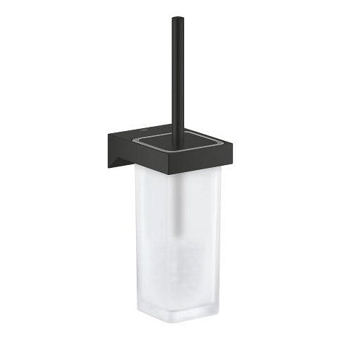 Grohe Selection Cube – WC-Bürstenset – Glas, schwarz, wandmontiert