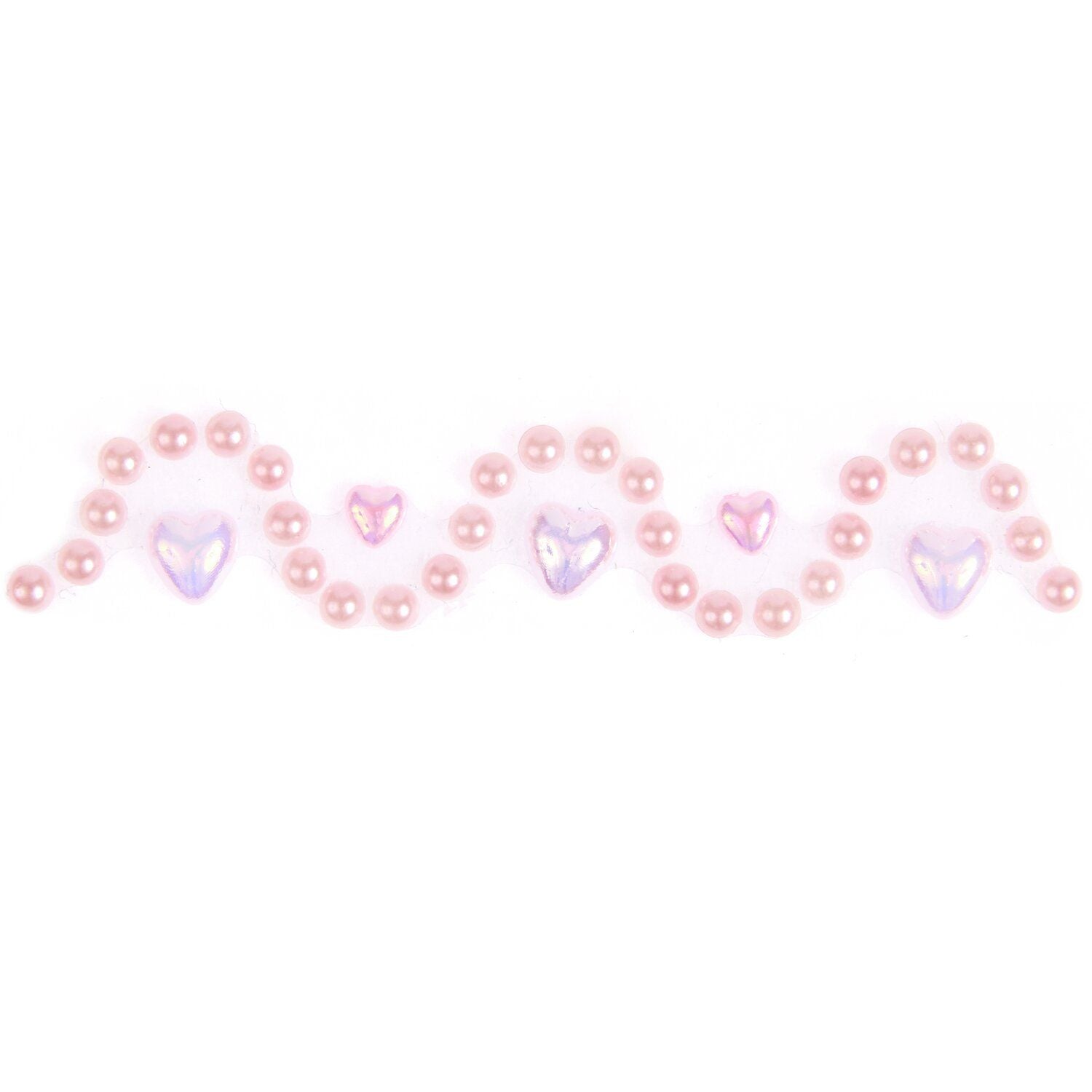 Rico Design Washi Tape – 19 mm × 0,5 m, rosa, Perlenmuster, wiederablösbar, 1 Rolle