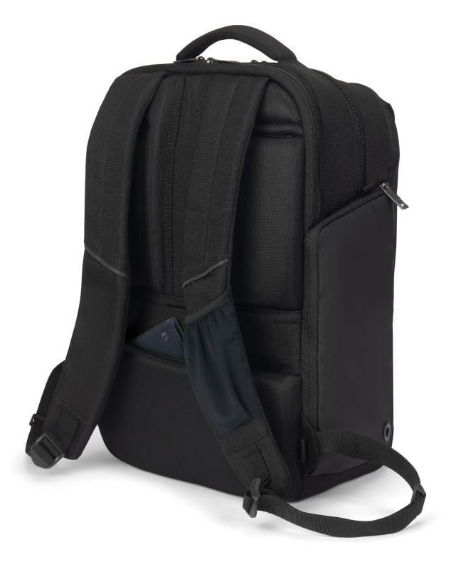 DICOTA Notebook-Rucksack bis 16" – abschliessbar, aus recycelten Materialien – Schwarz
