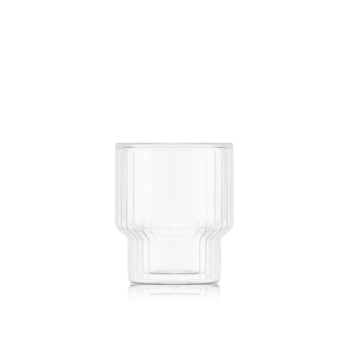 Bodum Navalia Doppelwandglas – 0,15 l, Borosilikatglas, transparent, spülmaschinenfest, stapelbar, 2 Stück