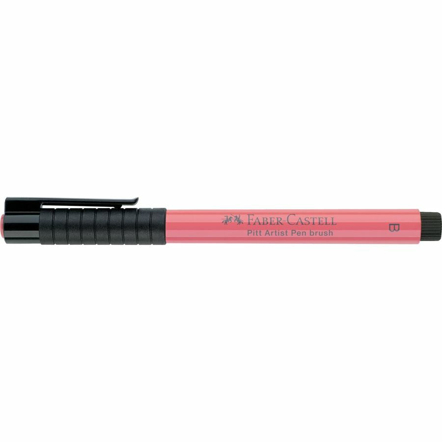 Faber-Castell Pitt Artist Pen Brush – Pinselspitze, 2,5 mm, pigmentiert, wasserfest, Koralle