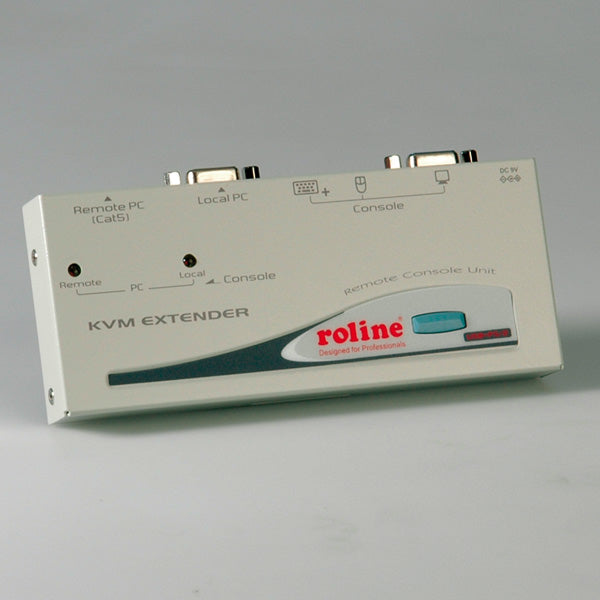 ROLINE KVM-Extender VGA/USB zu RJ-45 – bis 150 m, 1024 × 768 – für VGA-Monitor und USB-Tastatur/Maus