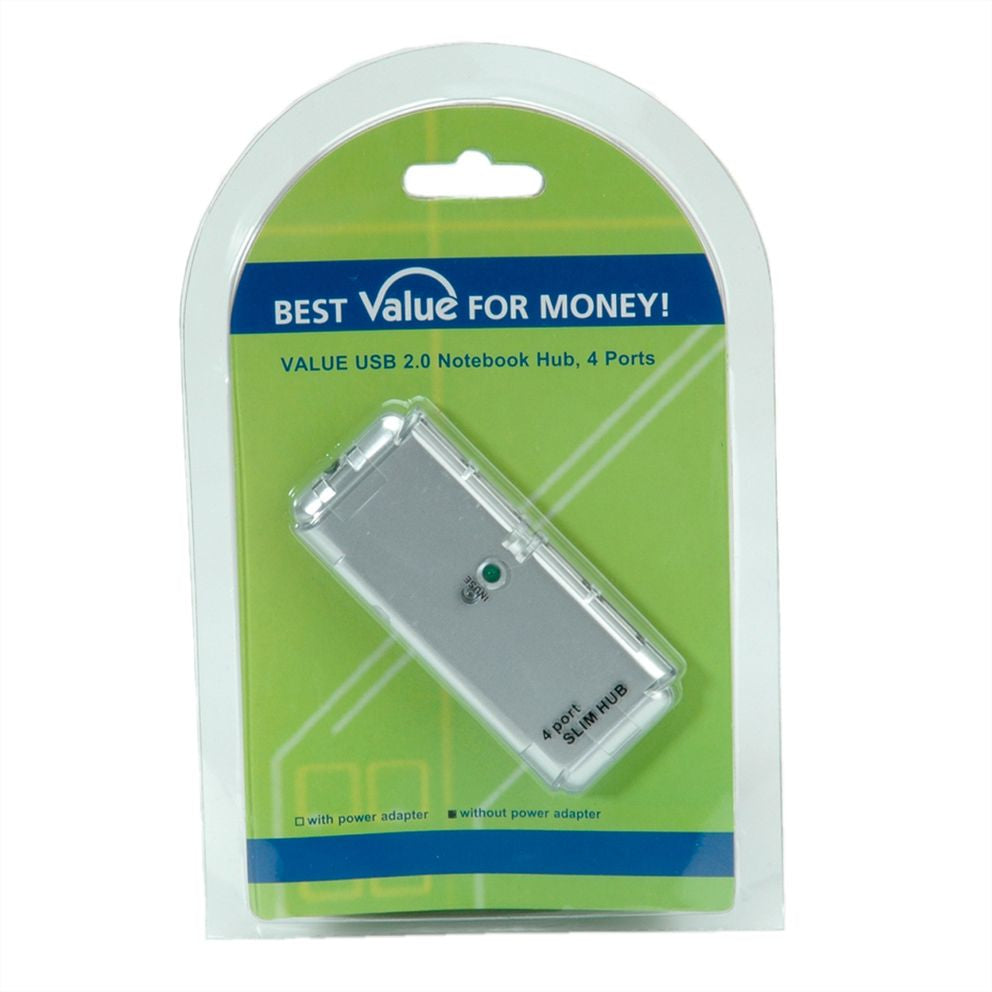 VALUE USB-Hub – USB 2.0, 4× USB-A