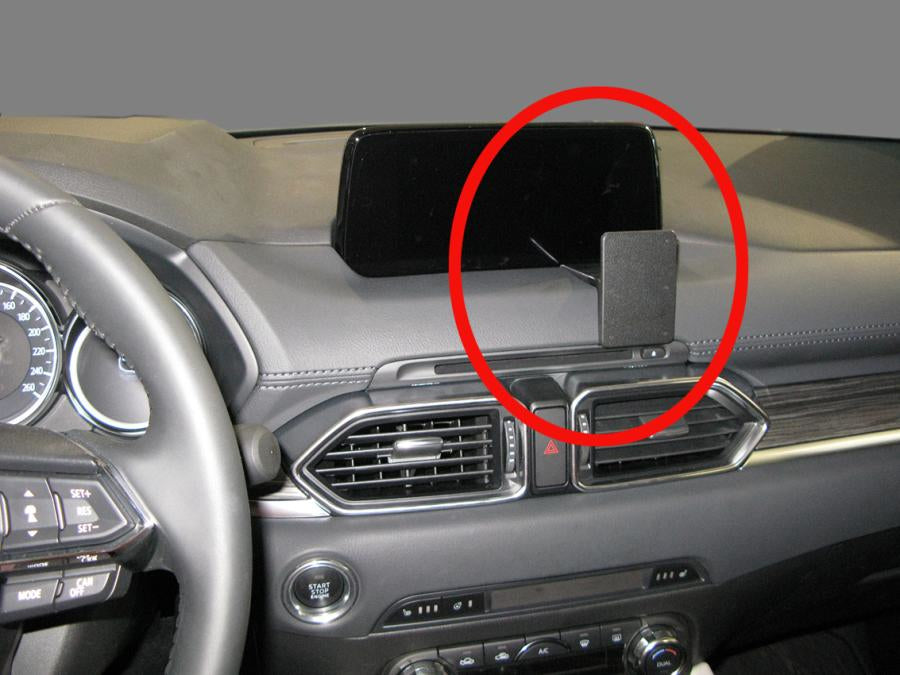 Brodit Auto-Halterung, abgewinkelt – für Mazda CX-5 2017–2018 – Schwarz, ABS
