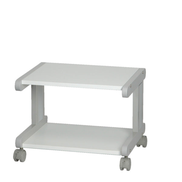 ROLINE Laptop-/Gerätewagen, 46 × 39 cm, 30 kg, lichtgrau/weiss, Metallgestell, 4 Rollen (2 feststellbar)