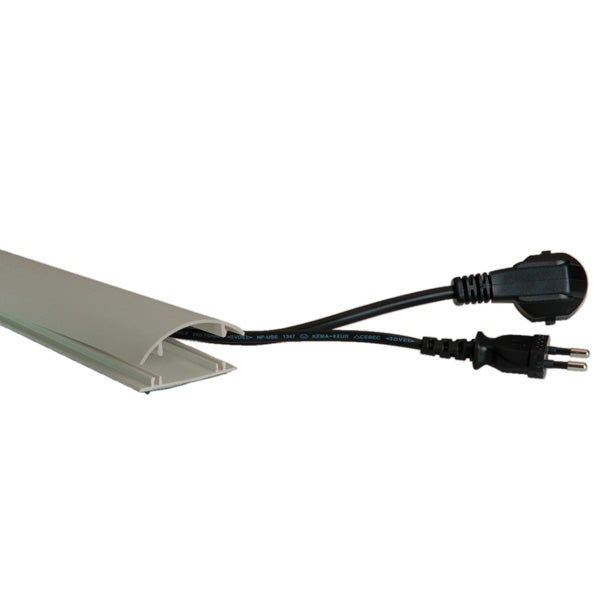 VALUE Wandkanal – 60 × 15 mm – 1 m – Grau, selbstklebend, 1 Stk.