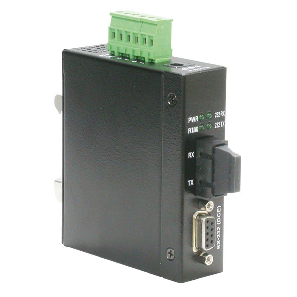 ROLINE Medienkonverter RS-232 zu SC – Multimode, 100 Mbit/s (100Base-FX), 2 km, 1× SC, Schwarz