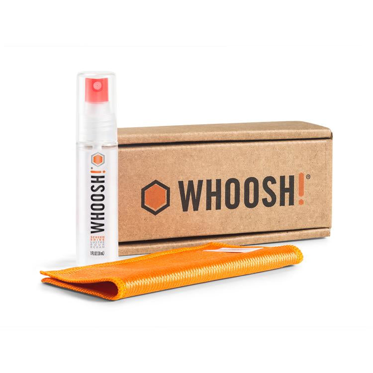 WHOOSH! WHOOSH – Display-Reinigungsset, 30 ml, mit Tuch – Universal – Orange/Weiss