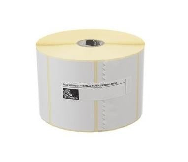 Zebra Druckeretiketten, 45 mm × 25 mm, Weiss, Papier, Permanent