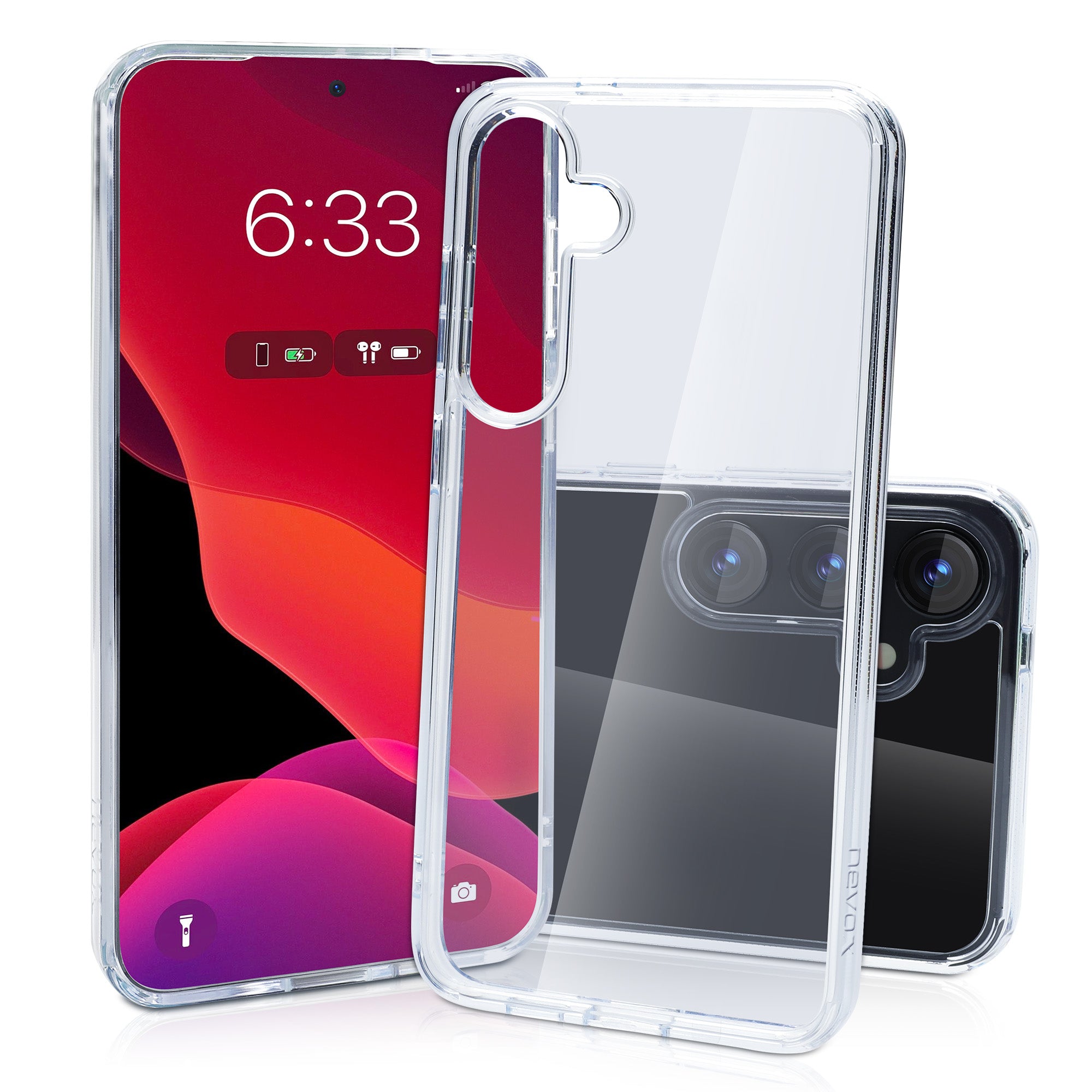 Nevox – Backcover StyleShell SHOCKFlex – für Samsung Galaxy S25+ – transparent – TPU/PC – schockresistent