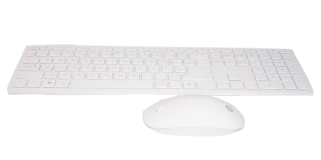 HP Tastatur-Maus-Set – 2,4 GHz (inkl. Empfänger) – AZERTY (FR) – 100% – Weiss