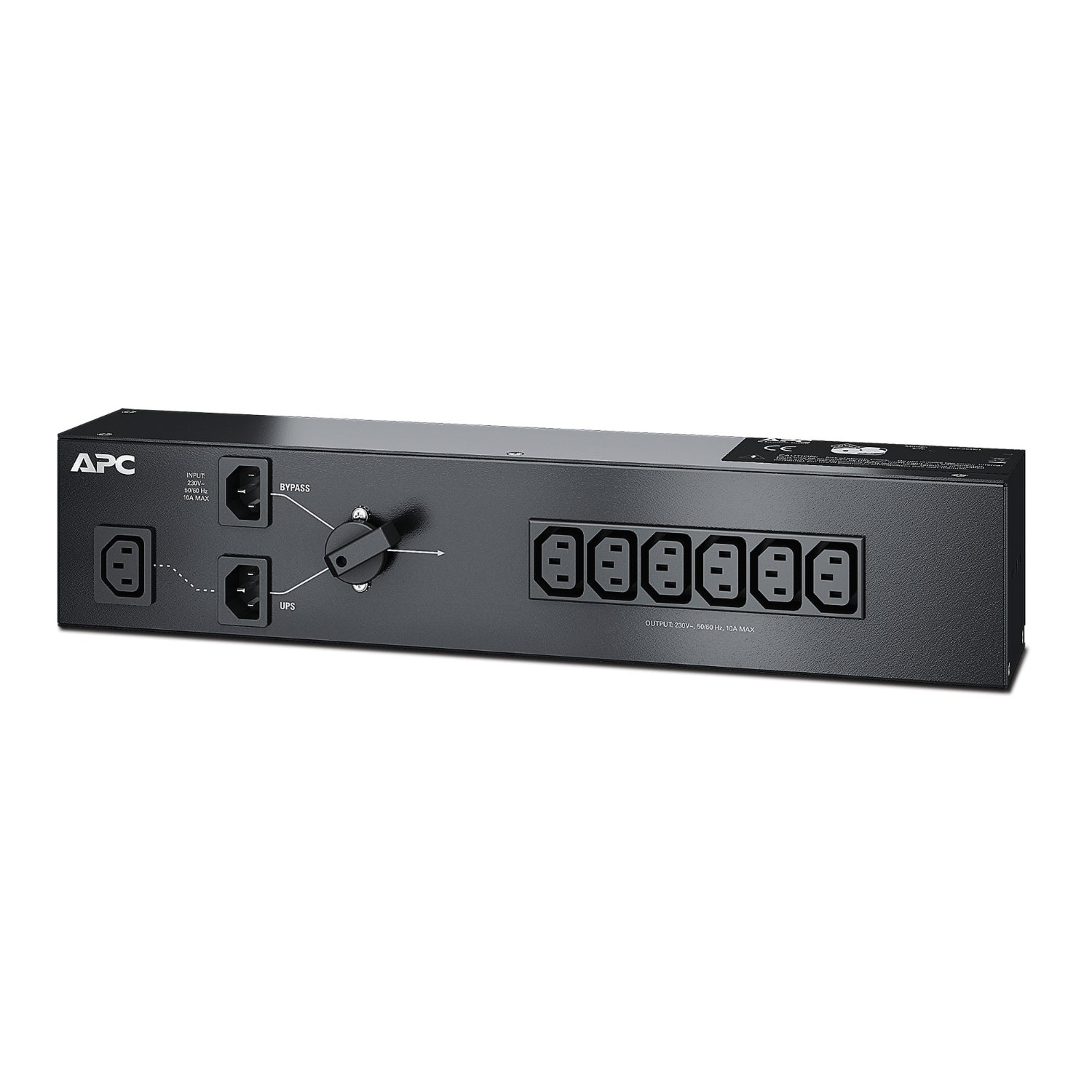 APC Rack-PDU – Service-Bypass, 10 A 230 V, 6×C13