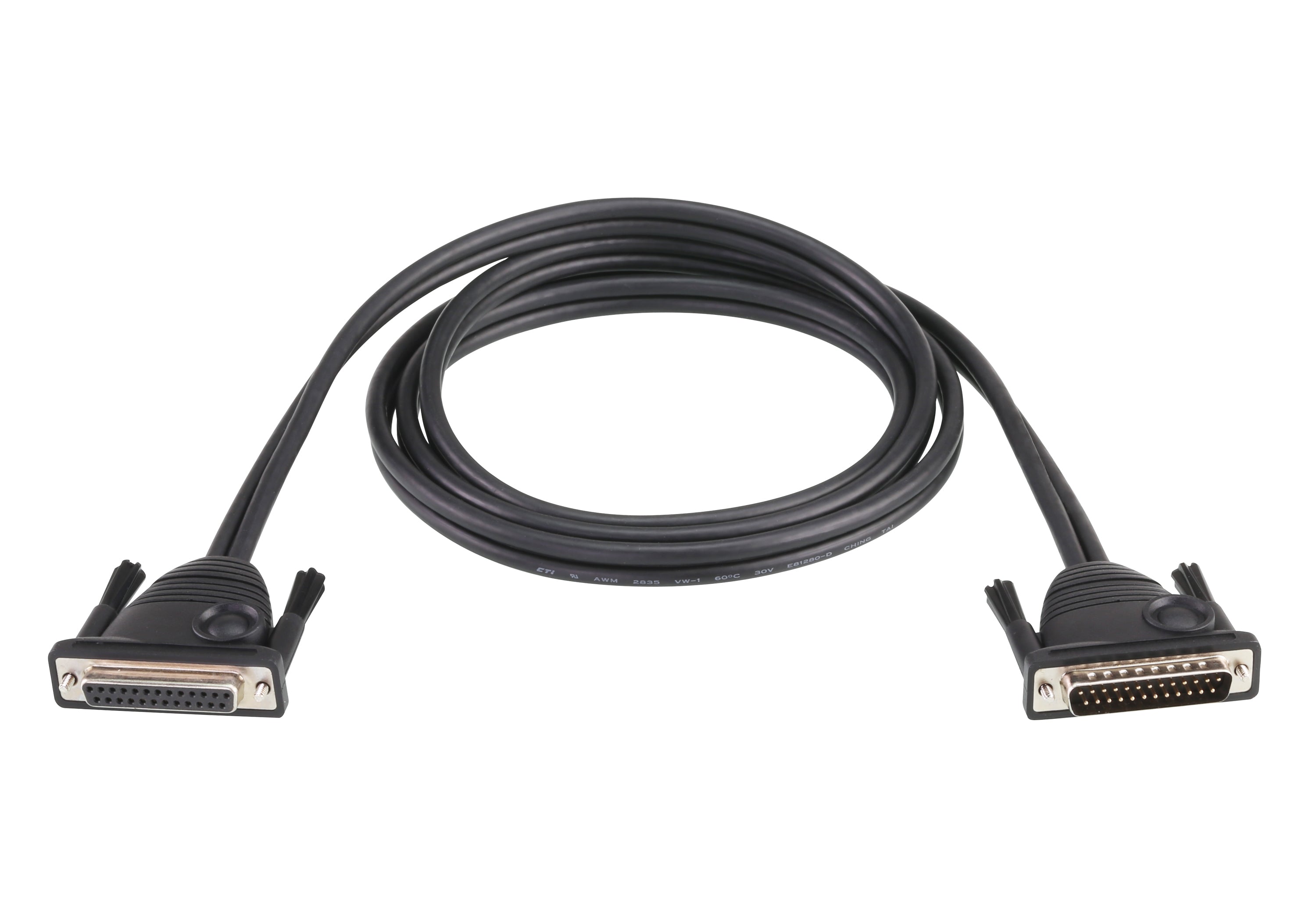 ATEN KVM-Kabel DB-25 Stecker auf DB-25 Buchse – 15 m – Schwarz – für KH2508A, KH2516A